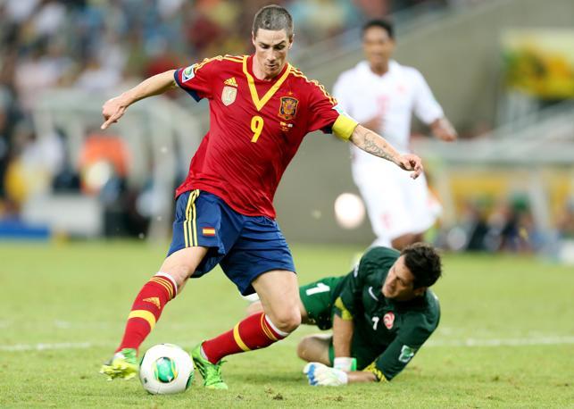 Torres sigla la nona rete spagnola al 33' s.t. Reuters